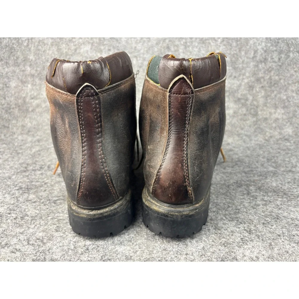 Vtg Raichle Mountaineering Hiking Boots Mens 8 Brown Leather Made in Italy